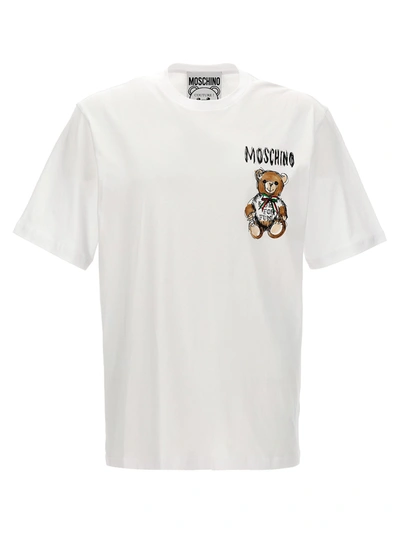 Moschino Archive Teddy T-shirt White In Blanco