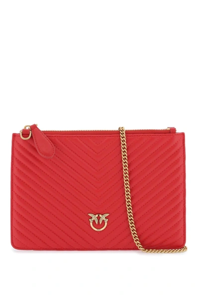 Pinko Classic Flat Love Bag Simply In Red