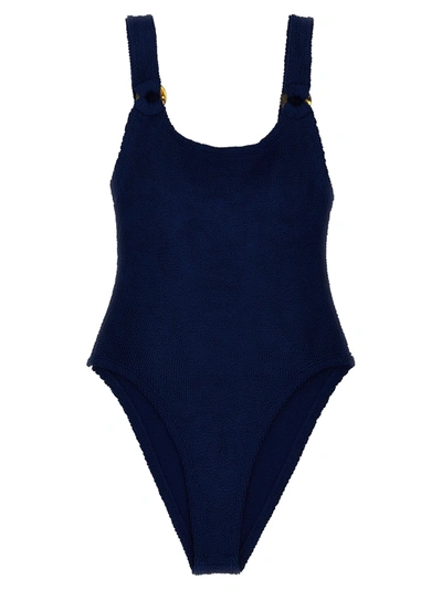 Hunza G Domino One Piece In Blue