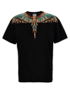 MARCELO BURLON COUNTY OF MILAN GRIZZLY WINGS T-SHIRT BROWN