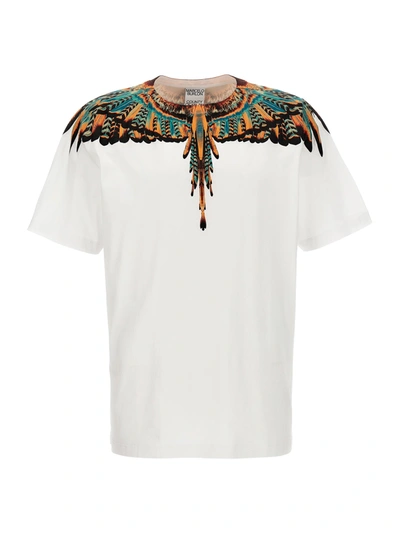 MARCELO BURLON COUNTY OF MILAN GRIZZLY WINGS T-SHIRT MULTICOLOR