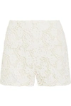 VALENTINO COTTON-BLEND GUIPURE LACE SHORTS