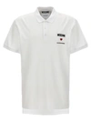 MOSCHINO IN LOVE WE TRUST POLO WHITE