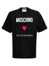 MOSCHINO IN LOVE WE TRUST T-SHIRT BLACK
