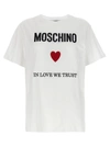 MOSCHINO IN LOVE WE TRUST T-SHIRT WHITE
