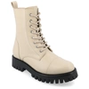 Journee Collection Collection Women's Tru Comfort Foam Wide Width Aaley Bootie In Beige
