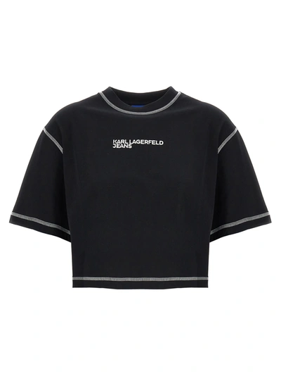 Karl Lagerfeld Logo T-shirt Jeans Black
