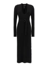 Norma Kamali Belted Stretch-jersey Midi Dress