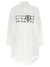 Mm6 Maison Margiela Logo Cotton Poplin Mini Dress