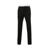 Valentino Side-stripe Tailored Trousers In Black