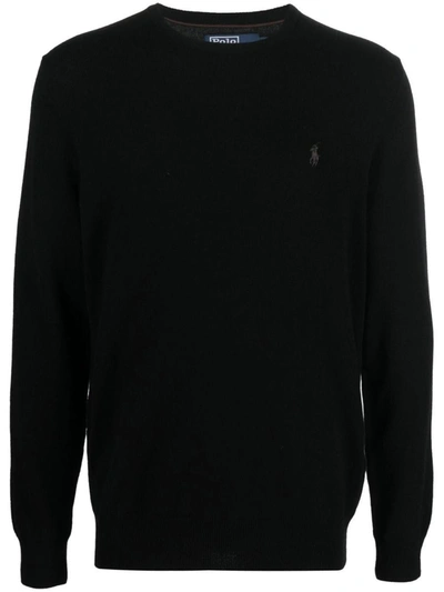 Polo Ralph Lauren Pima Cotton Sweater In Black