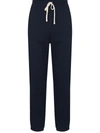 Polo Ralph Lauren Relaxed Fit Blue Trousers With Adjustable Drawstring In Blue