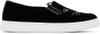 CHARLOTTE OLYMPIA Black Velvet Cool Cats Slip-On Sneakers
