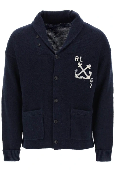 Polo Ralph Lauren Cotton And Linen Cardigan In Blue