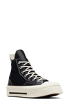 CONVERSE GENDER INCLUSIVE CHUCK 70 DE LUXE SQUARE TOE PLATFORM HIGH TOP SNEAKER