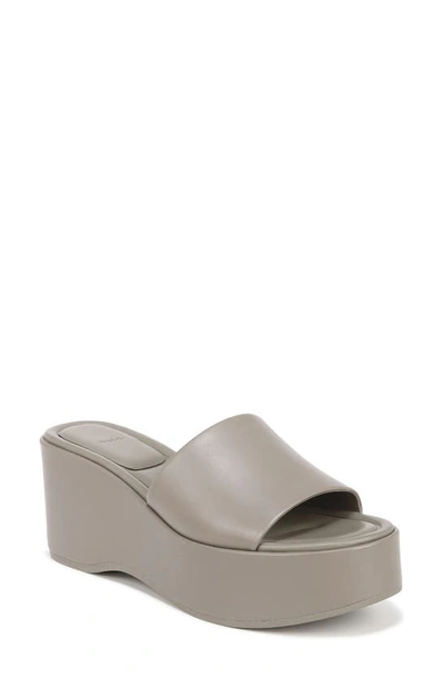 Vince Polina Platform Sandal In Hazelstone Grey L