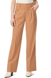 PAIGE PAIGE MERANO PLEATED STRAIGHT LEG PANTS