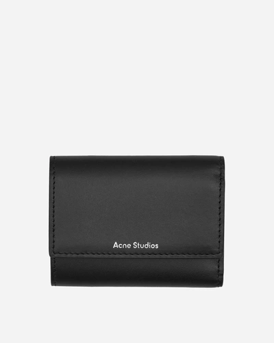 Acne Studios Trifold Wallet In Black