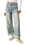 FREE PEOPLE PALMER CUFFED BAGGY JEANS