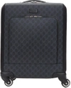GUCCI Black Mini GG Supreme Trolley Suitcase,474353 K5RMN
