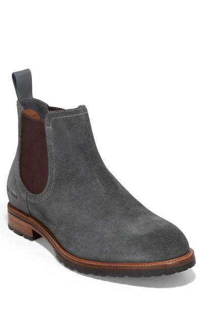 Cole Haan Berkshire Lug Chelsea Boot In Turbulence Suede-natural