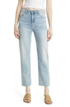 Hidden Jeans Clean Straight Leg Jeans In Light Wash