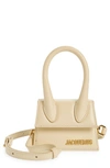 Jacquemus Women's Le Chouchou Le Chiquito Top Handle Bag In Ivory