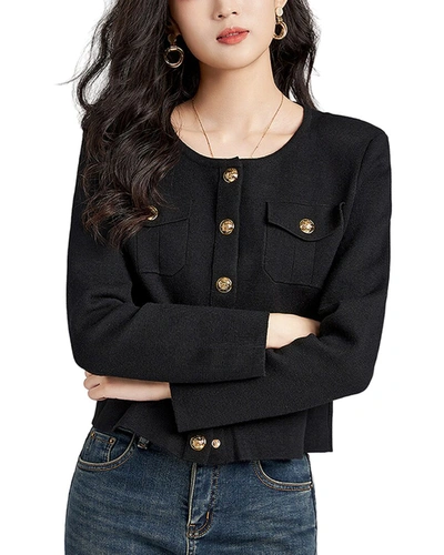 Wlzd Wool-blend Cardigan In Black