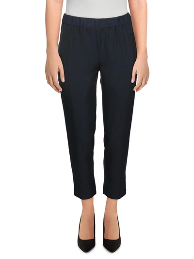 Calvin Klein Womens Cropped Pull On Straight Leg Pants In Multi