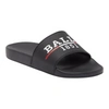 BALLY SAMUEL MEN'S 6238702 BLACK RUBBER POOL SLIDE SANDALS