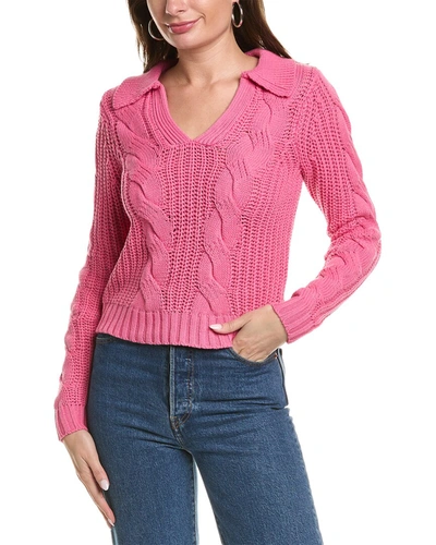 Central Park West New York Sweater In Pink