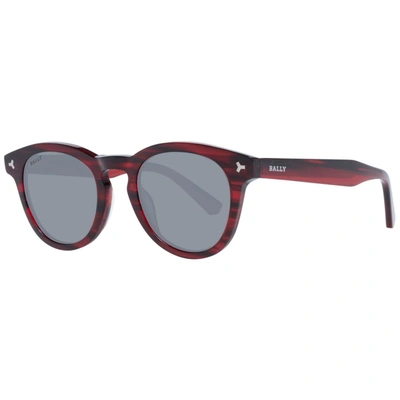 Bally 49mm Plastic Round Sunglasses In Red