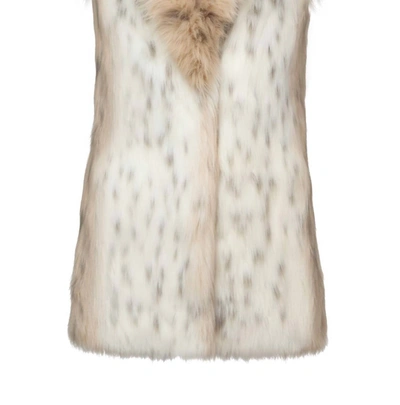 Unreal Fur Rubicon Vest In Snow Leopard In Brown