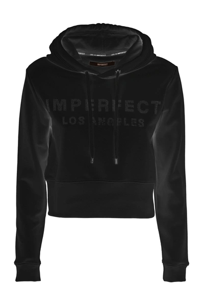 Imperfect Cotton Women's Sweater In Black