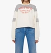 Mother The Champ Colorblock Cotton Graphic Sweatshirt In Multi