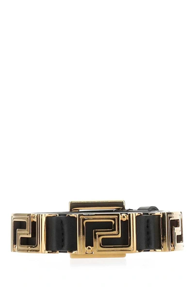 Versace La Greca Bracelet In Black