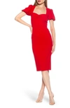 ALEXIA ADMOR MICAELA SWEETHEART NECK SHEATH DRESS