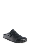 Balenciaga Sunday Leather Buckle Easy Mules In Black