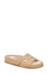 Dolce Vita Selda Raffia Slide Sandal In Lt Natural Raffia