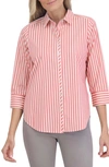 FOXCROFT FOXCROFT CHARLIE STRIPE BUTTON-UP SHIRT