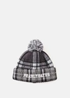PEARLY GATES PEARLY GATES GREY CHECK PATTERN BEANIE