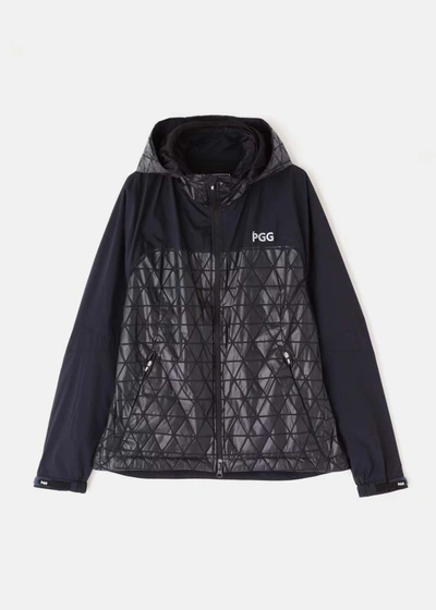 Pgg Navy Nylon Stretch Taffeta X Octa Hoodie Jacket