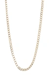 BONY LEVY BONY LEVY 14K GOLD TWO-TONE CURB CHAIN NECKLACE