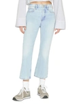 Frame Blue Le High Cropped Denim Jeans In Legacy