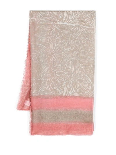 Faliero Sarti Clarins Modal-blend Scarf In Color Carne Y Neutral