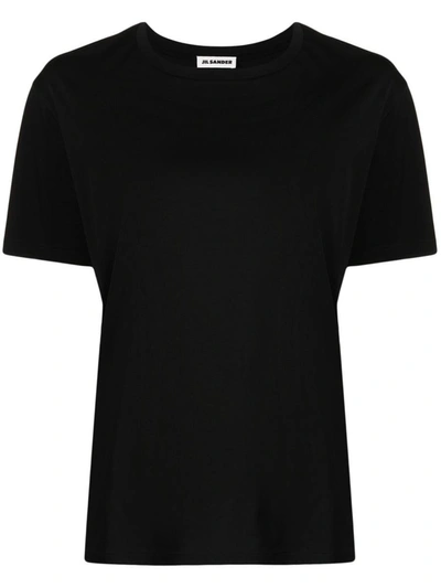 Jil Sander T-shirt In Black Cotton