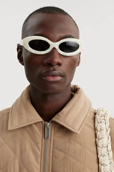 Holzweiler Lotta Sunglasses In White Mix