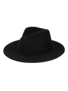 Rag & Bone City Felt Wool Panama Hat In Black In Black