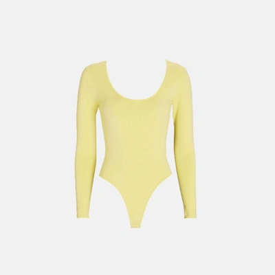 RONNY KOBO WOMEN'S LAUREN KNIT BODYSUIT IN BUTTER