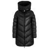 Hugo Boss Regular-fit Puffer Jacket In Water-repellent Gloss Fabric In Black